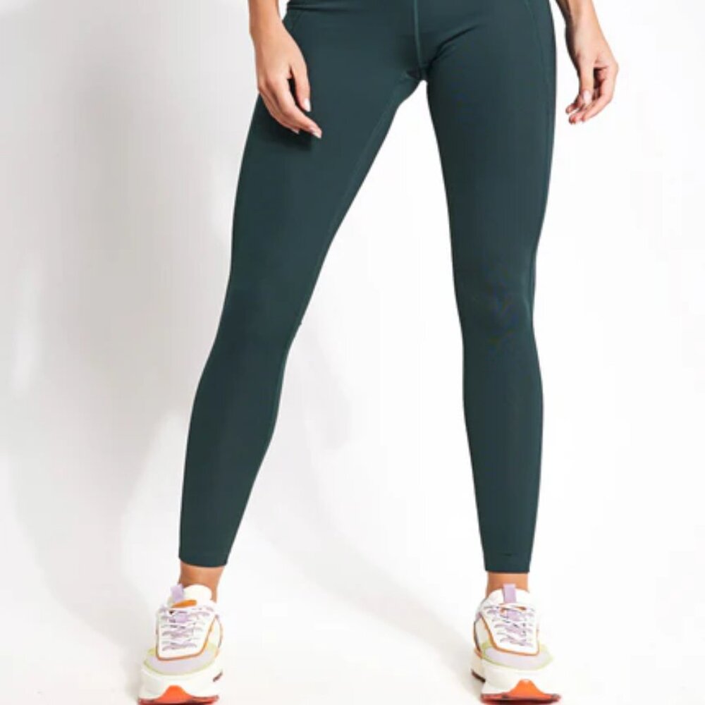 Girlfriend Collective Compressive High Waisted Legging - Moss plus size 5X